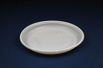 Тарелка одноразовая белая d165mm